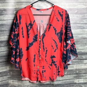 Woman’s Red Button Down